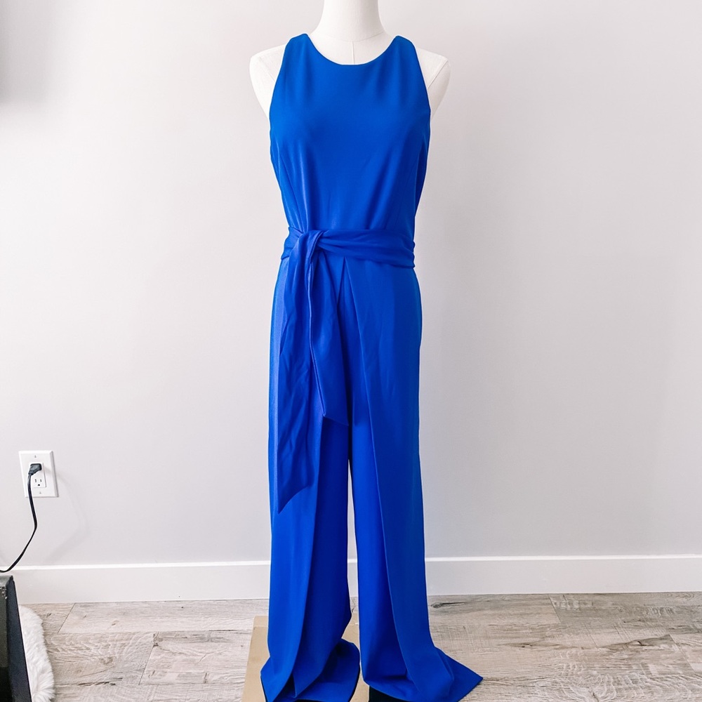 NEW Nine West Vibrant Blue Jumpsuit